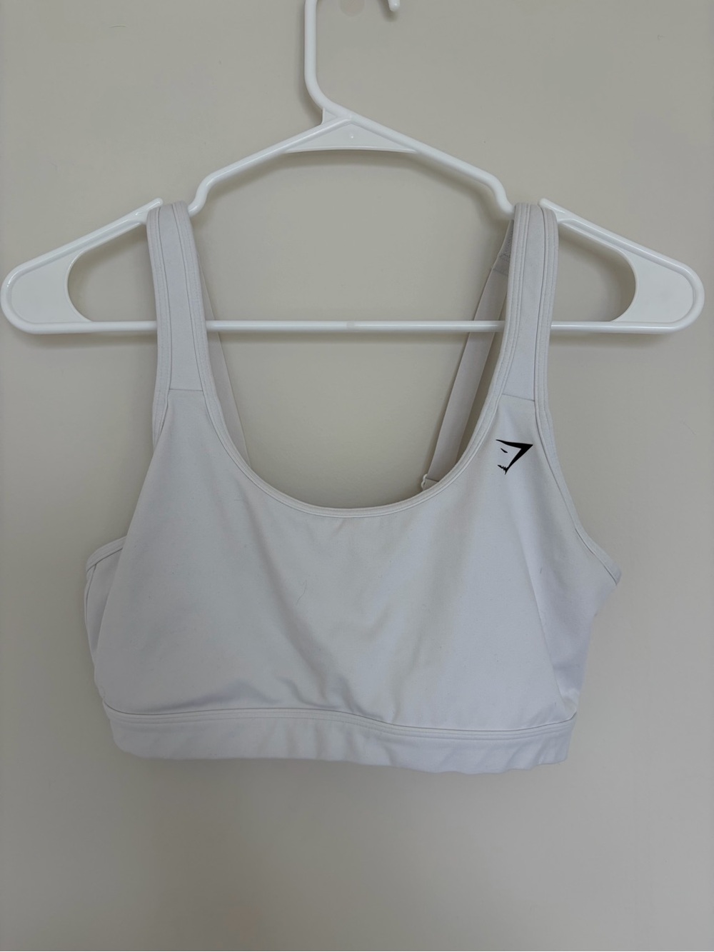 Gymshark White Low-Impact Seamless Sports Bra